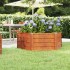 Arriate oxidado de acero corten 129x129x45