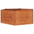 Arriate oxidado de acero corten 129x129x45