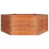Arriate oxidado de acero corten 129x129x45