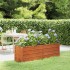 Arriate oxidado de acero corten 160x40x45