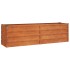 Arriate oxidado de acero corten 160x40x45