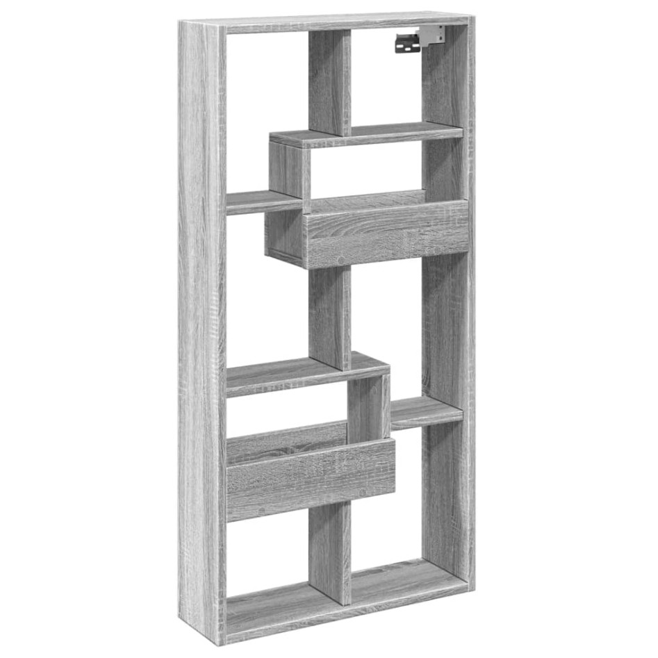 Armario de pared madera de ingeniería gris Sonoma 50x15x100