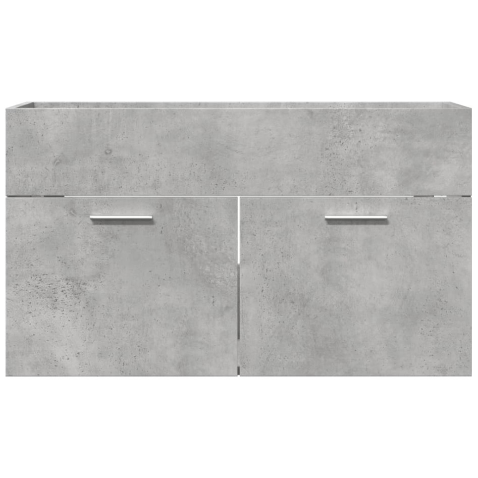 Armario para lavabo contrachapada gris hormigón 80x38,5x46