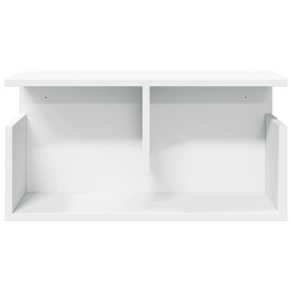 Mueble de pared madera de ingeniería blanco 60x20x30