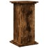 Pedestal expositor con almacenaje roble ahumado 31x30x60
