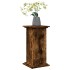 Pedestal expositor con almacenaje roble ahumado 31x30x60