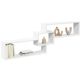 Armario de pared madera de ingeniería blanco 158x18x53