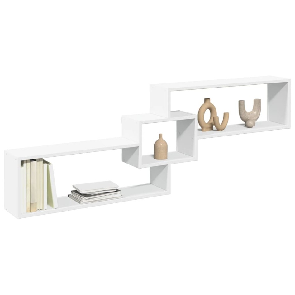 Armario de pared madera de ingeniería blanco 158x18x53