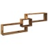 Mueble pared madera ingeniería madera envejecida 158x18x53
