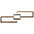 Mueble pared madera ingeniería madera envejecida 158x18x53