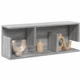 Armario de pared madera de ingeniería gris Sonoma 80x20x30