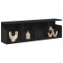 Armario de pared madera de ingeniería negro 100x20x30