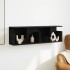 Armario de pared madera de ingeniería negro 100x20x30