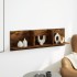 Mueble de pared madera ingeniería roble ahumado 100x16,5x30