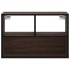 Mueble TV madera ingeniería y metal marrón roble 60x31x39,5