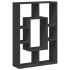Estantería de madera de ingeniería negra 63x20x90