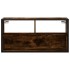 Mueble TV metal y madera contrachapada roble humo 80x31x39,5