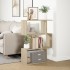Librería divisora 3 niveles madera roble Sonoma 70x24x97