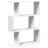 Librería divisor 3 niveles madera ingeniería blanco 70x24x97