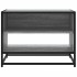 Mueble TV madera ingeniería y metal roble ahumado 61x40x46