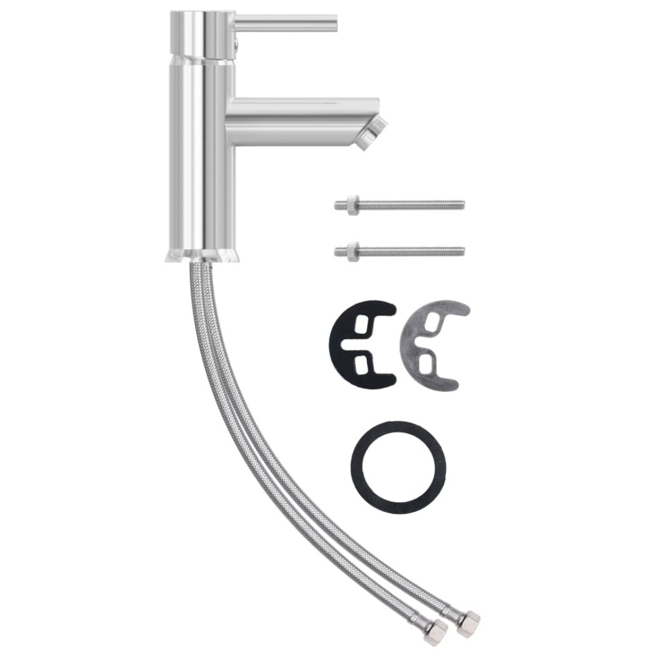 Grifo para lavabo de baño acabado cromado 130x176