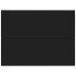 Mesita de noche madera contrachapada negro 40x30x30