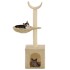 Rascador para gatos con poste de sisal 105 cm
