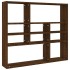 Estantería de pared madera ingeniería roble marrón 90x16x78