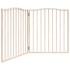 Puerta para perros plegable 2 paneles madera de álamo 160