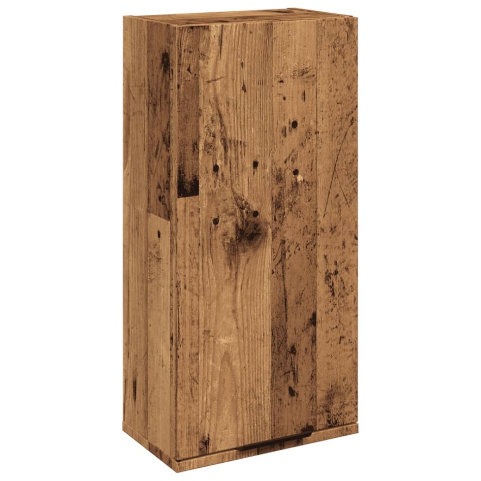Armario de baño de pared madera envejecida 32x20x67