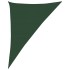 Toldo de vela HDPE verde oscuro 160 g/m² 4x5x6,8