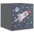 Cajas almacenaje plegables 10 uds no tejida gris 32x32x32