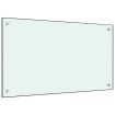 Protección salpicaduras cocina vidrio templado blanco 70x40 cm