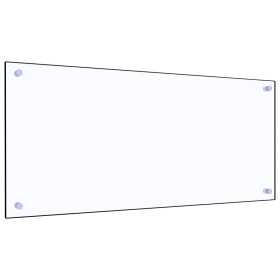 Protector contra salpicaduras cocina vidrio templado 90x40