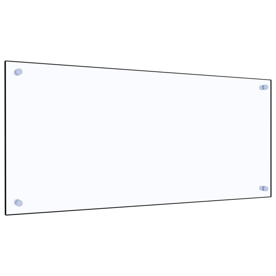 Protector contra salpicaduras cocina vidrio templado 90x40