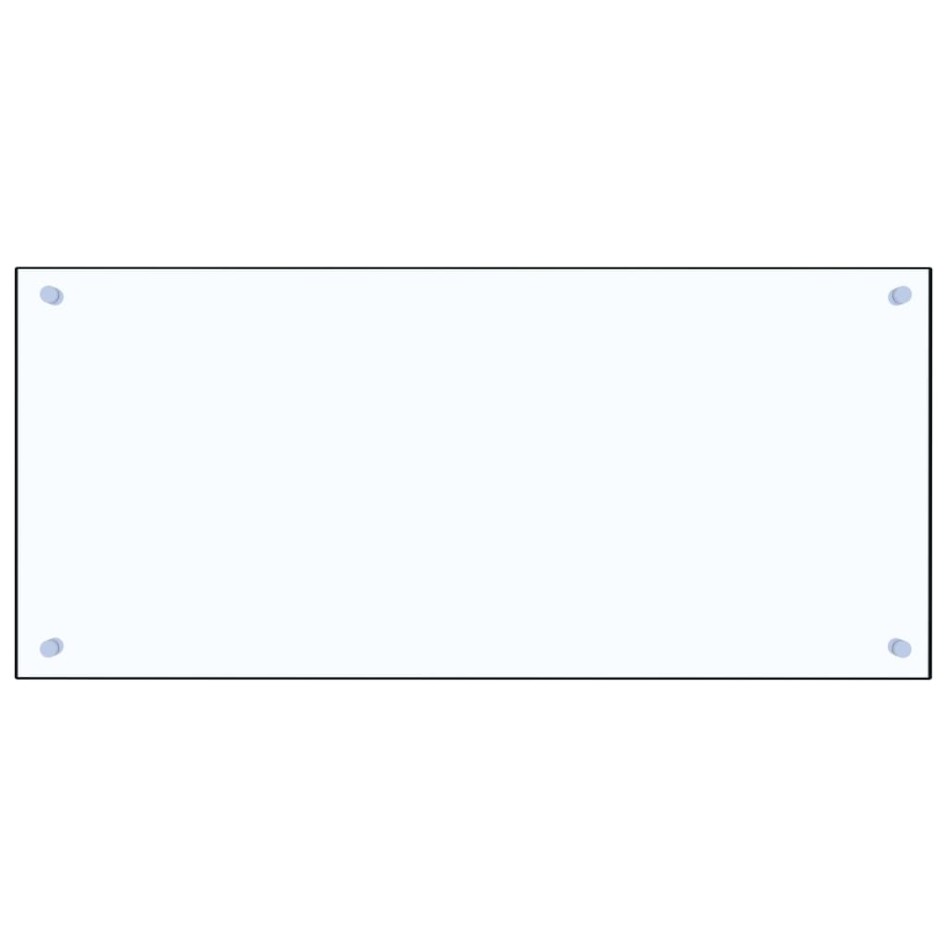 Protector contra salpicaduras cocina vidrio templado 90x40