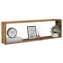 Estantes cubo de pared 2 uds madera envejecida 100x15x30