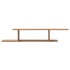 Estante de pared de TV madera roble artesanal 125x18x23