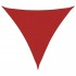 Toldo de vela rojo HDPE 160 g/m² 5x5x5