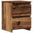 Mesita de noche madera de ingeniería envejecida 30x30x40