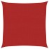 Toldo de vela HDPE rojo 160 g/m² 3,6x3,6