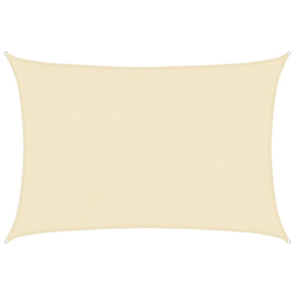 Toldo de vela crema HDPE 160 g/m² 3x4,5