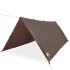 Lona de camping impermeable marrón 406x306