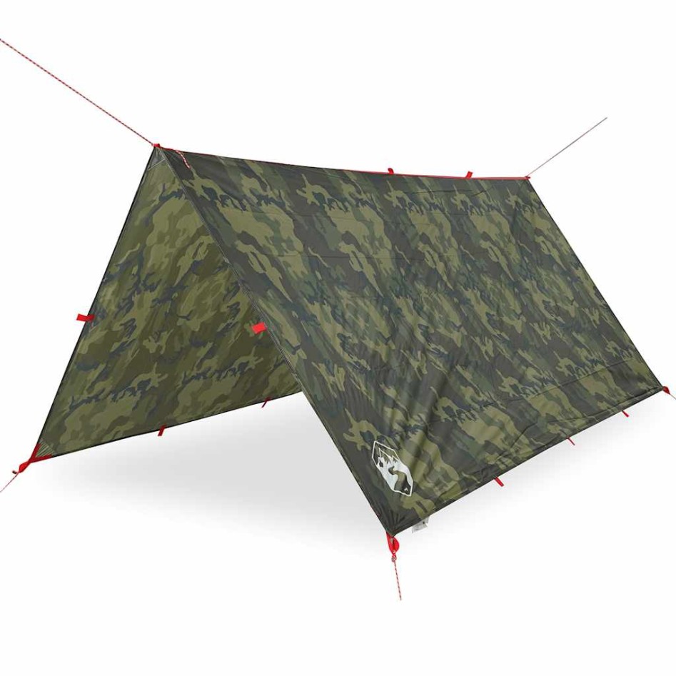 Lona de camping impermeable camuflaje 306x306
