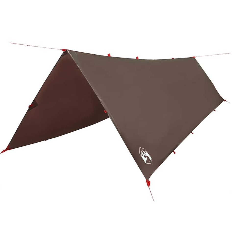 Lona de camping impermeable marrón 506x306