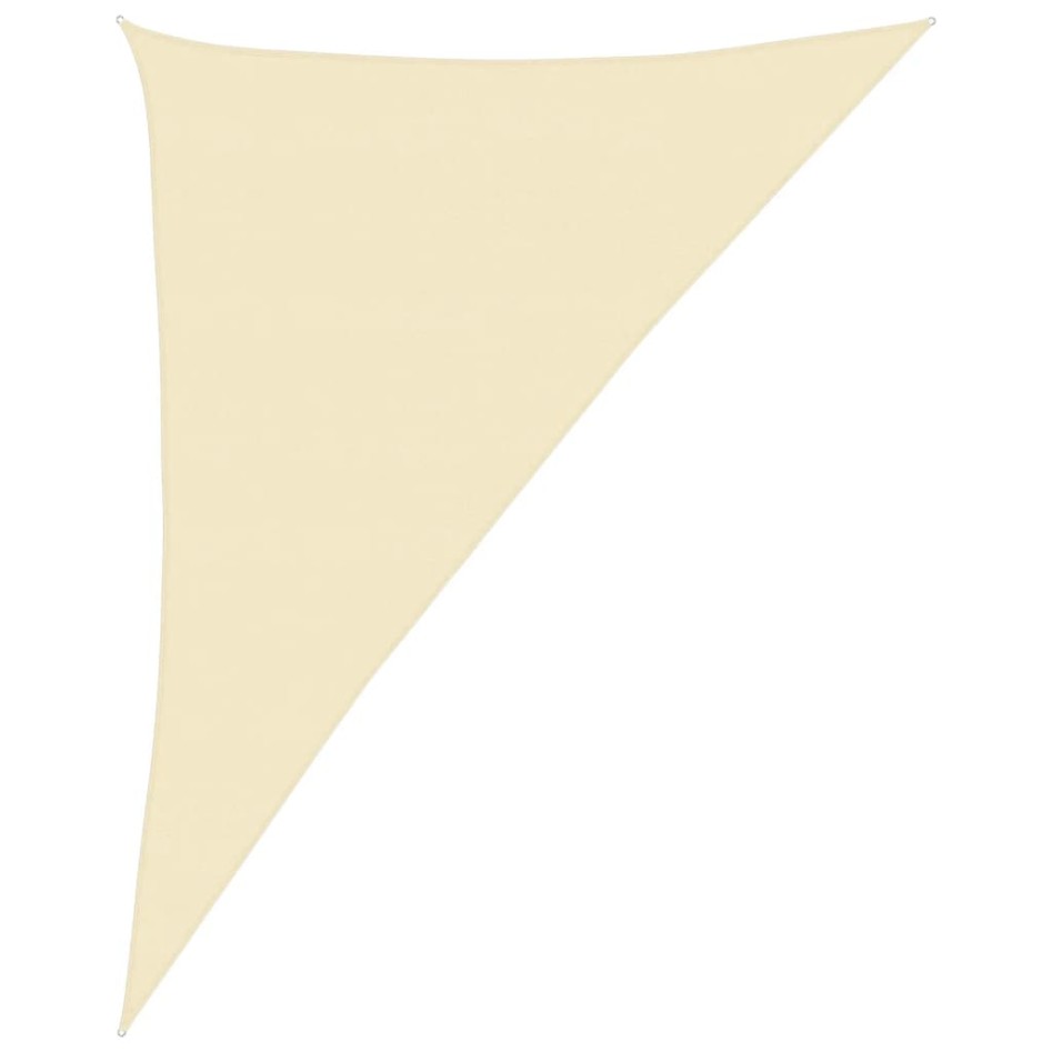 Toldo de vela HDPE color crema 160 g/m² 4x5x6,8