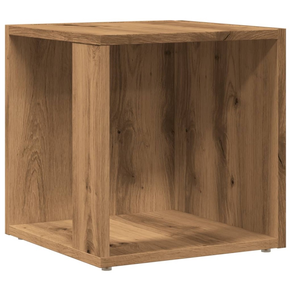 Mesa auxiliar de madera de ingeniería roble artisan 33x33x34