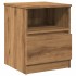 Mesita de noche madera de ingeniería roble artisan 40x40x50