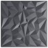 Paneles de pared 12 uds XPS amatista gris 50x50 cm 3
