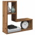 Estantes cubo de pared 2 uds madera envejecida 50x15x50